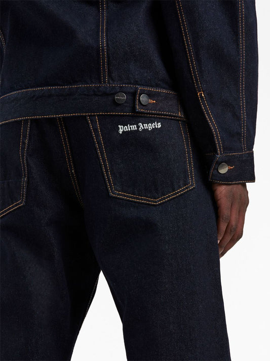 Jeans slim con ricamo
