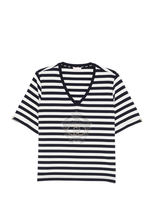 T-shirt con scollo a V