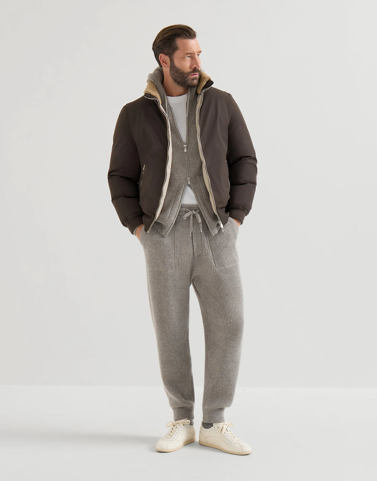 Piumino Brunello Cucinelli Beige