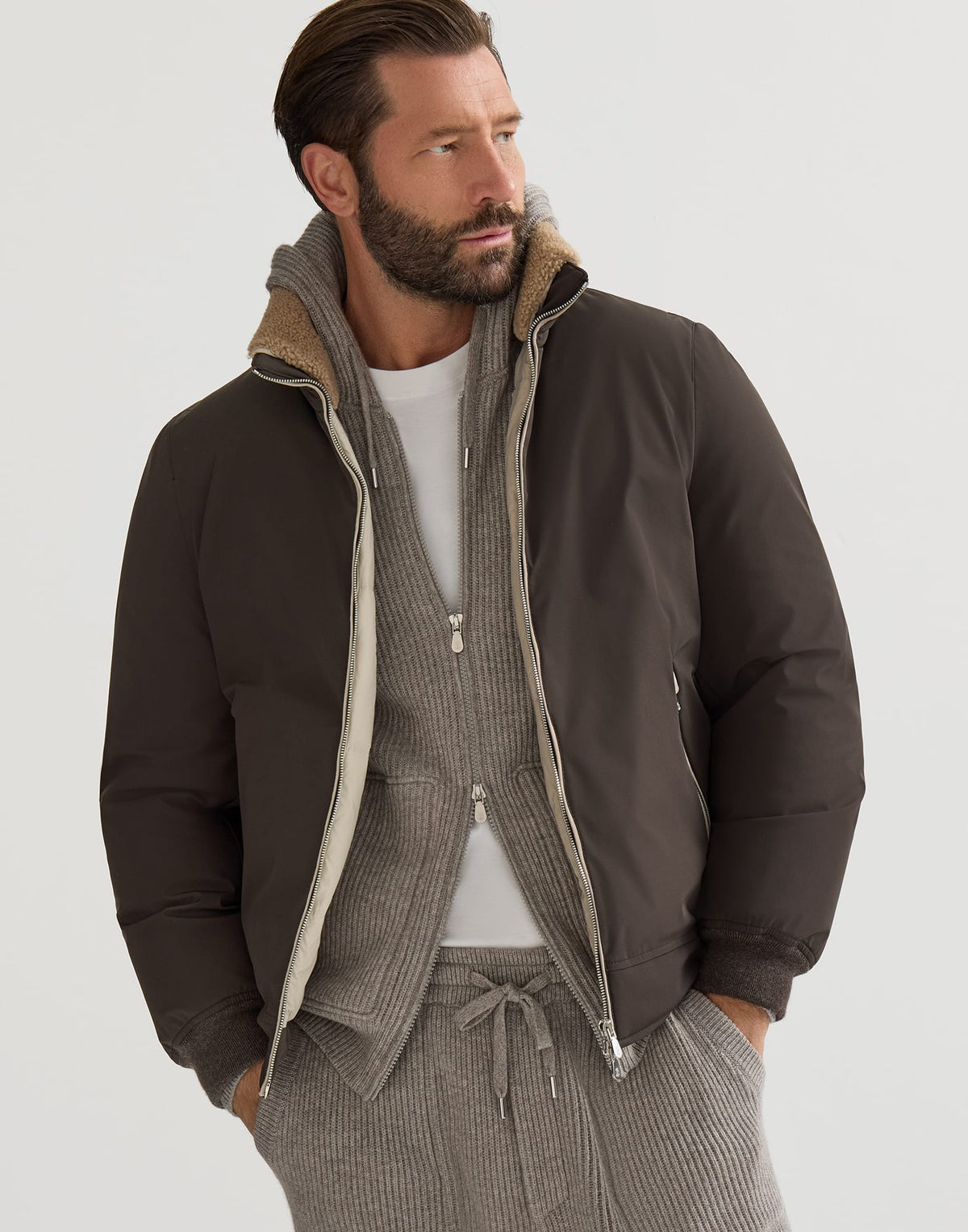 Piumino Brunello Cucinelli Beige