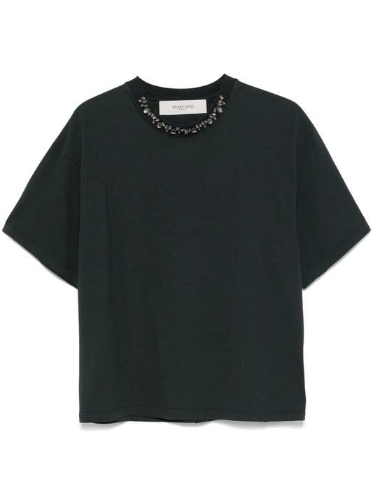 T-shirt Donna GOLDEN GOOSE Washed black