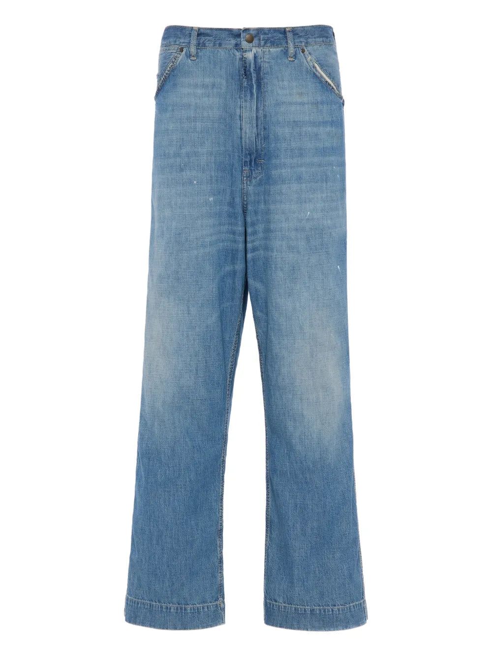 Pantaloni con design patchwork
