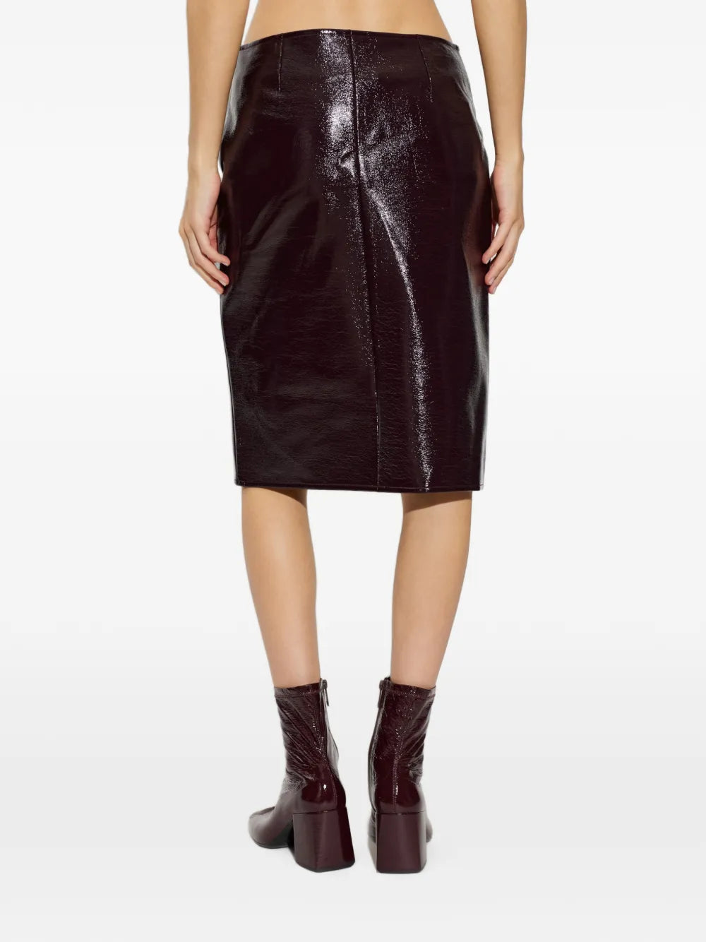 Minigonna Courreges Burnt Red