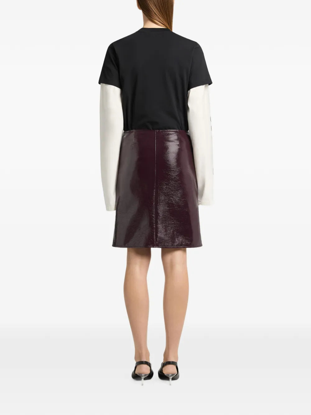 Minigonna Courreges Burnt Red