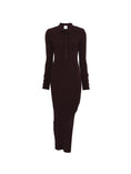 Load image into Gallery viewer, Abiti lunghi Donna Courreges 326MRO906FI0001 Burgundy
