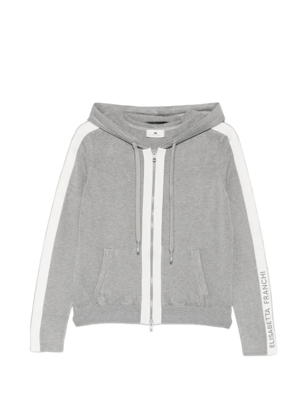 Maglia Elisabetta Franchi Grigio Melange e Avorio