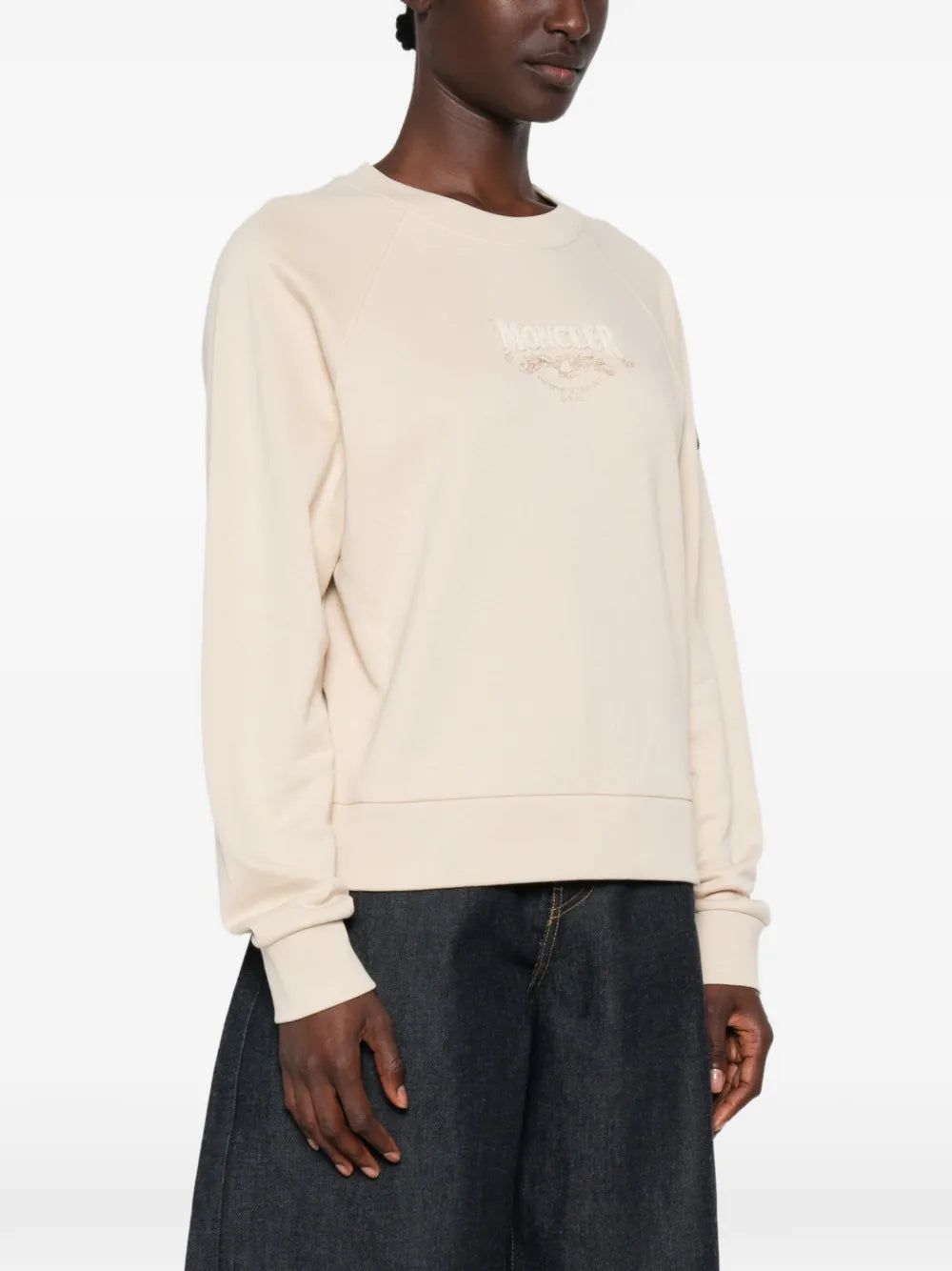 Maglia Moncler Beige in Lana
