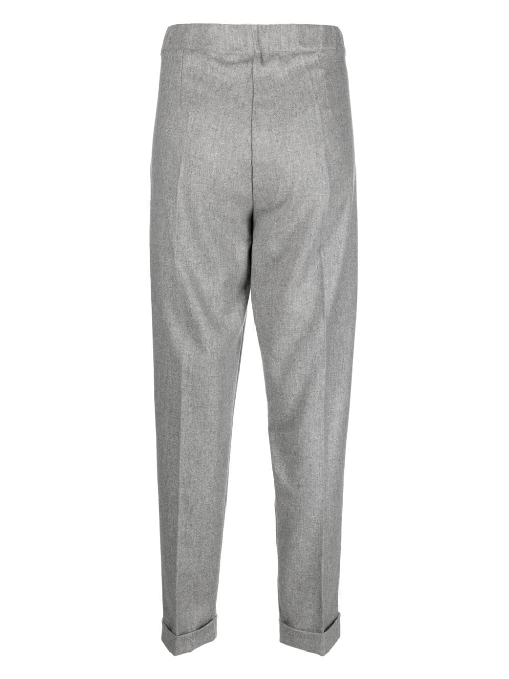 Mid-rise tapered trousers