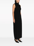 Load image into Gallery viewer, Long sleeveless dress with draped neckline
