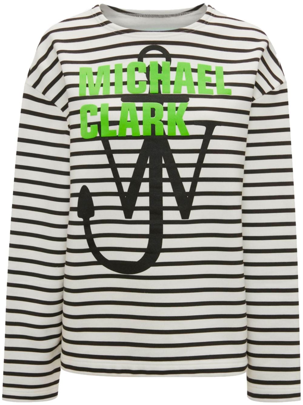 Striped sweatshirt with print