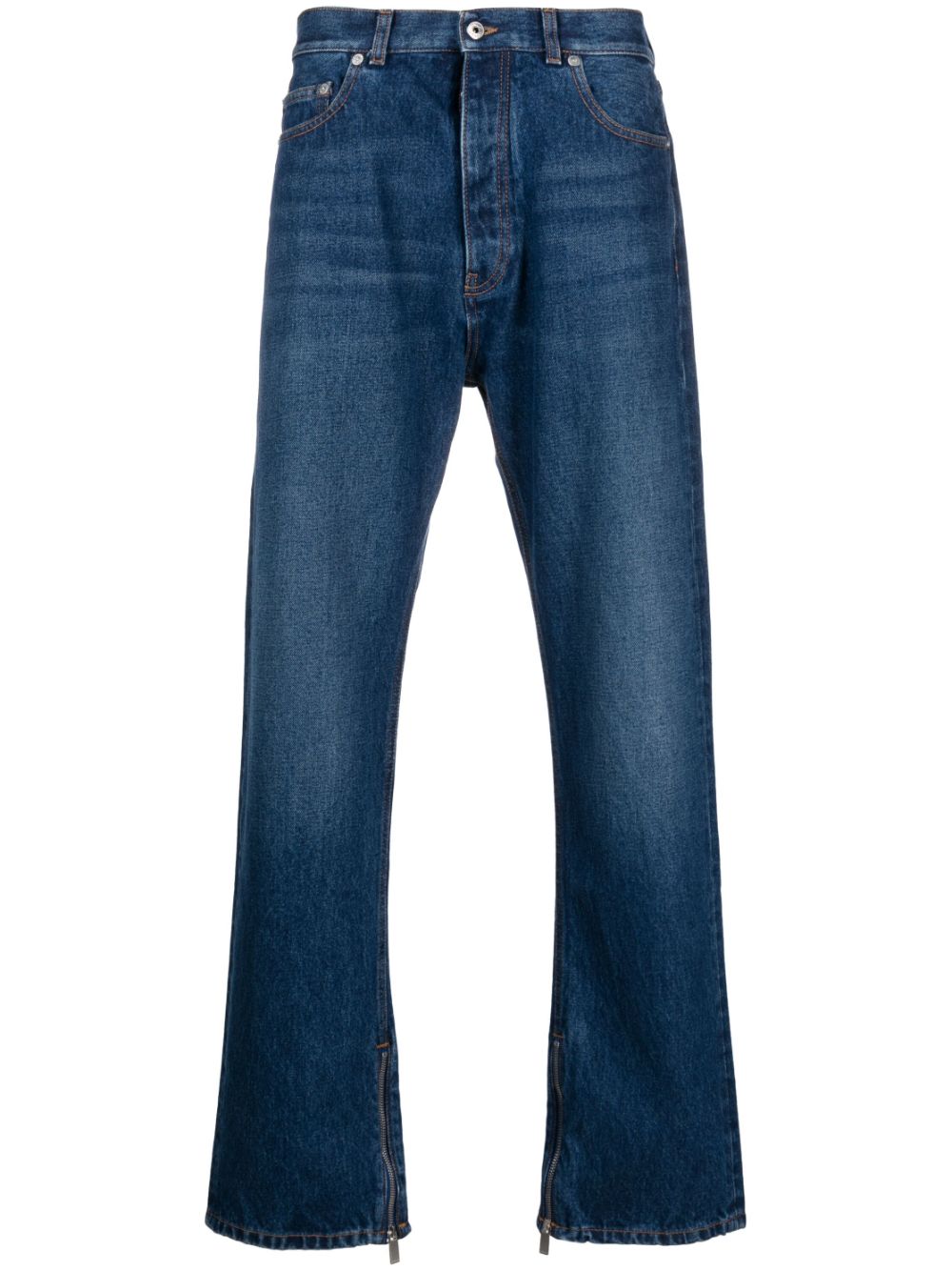 Straight high-waisted jeans