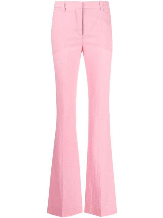 Flared trousers with logo