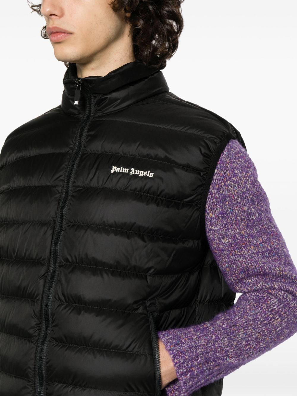 Padded vest with print