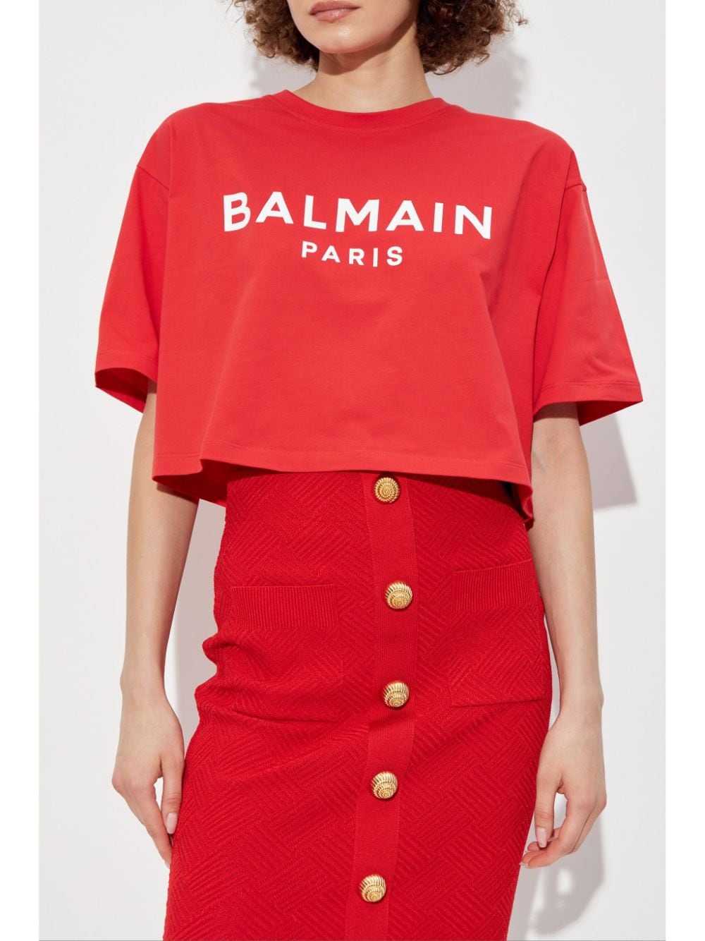 BALMAIN BF1EE020BB02MCZROUGE/BLANC