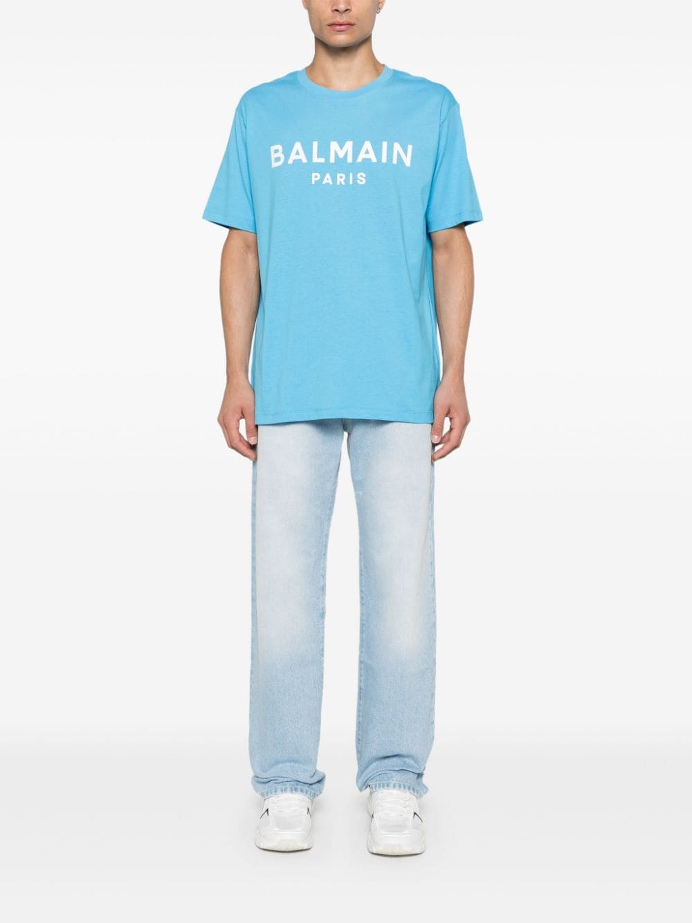 BALMAIN DH0ML135DE956FCBLEU JEAN CLAIR