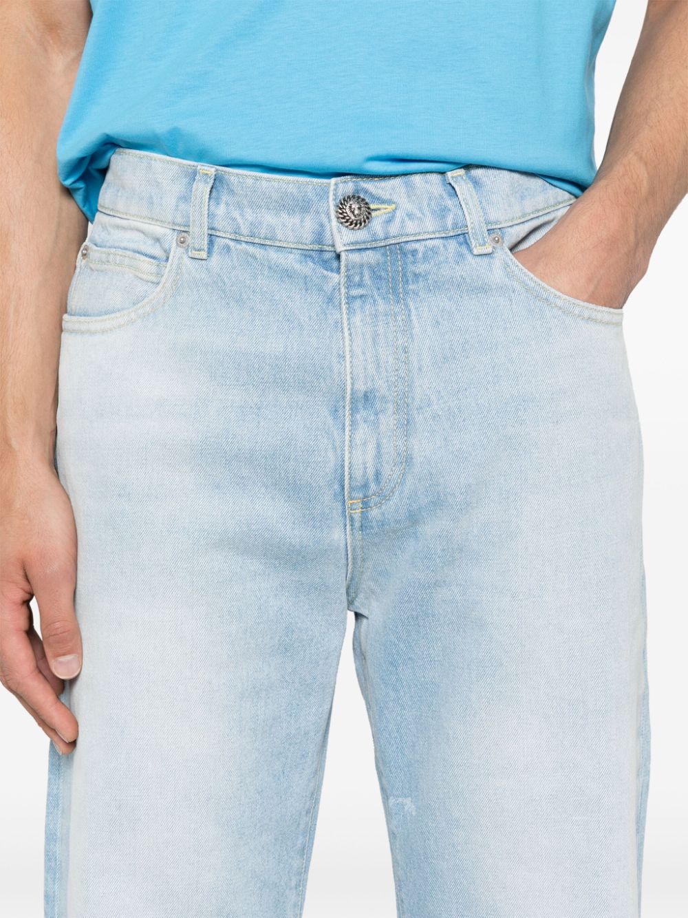 BALMAIN DH0ML135DE956FCBLEU JEAN CLAIR