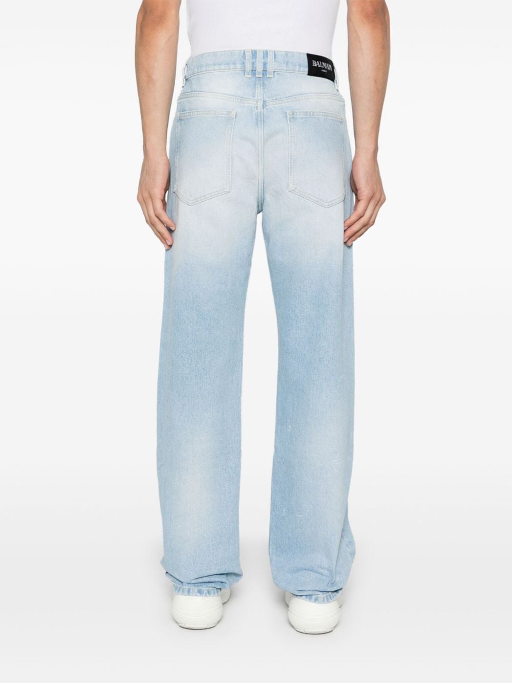 BALMAIN DH0ML135DE956FCBLEU JEAN CLAIR