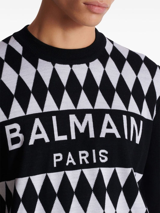 BALMAIN DH1KD000KG95EABNOIR/BLANC