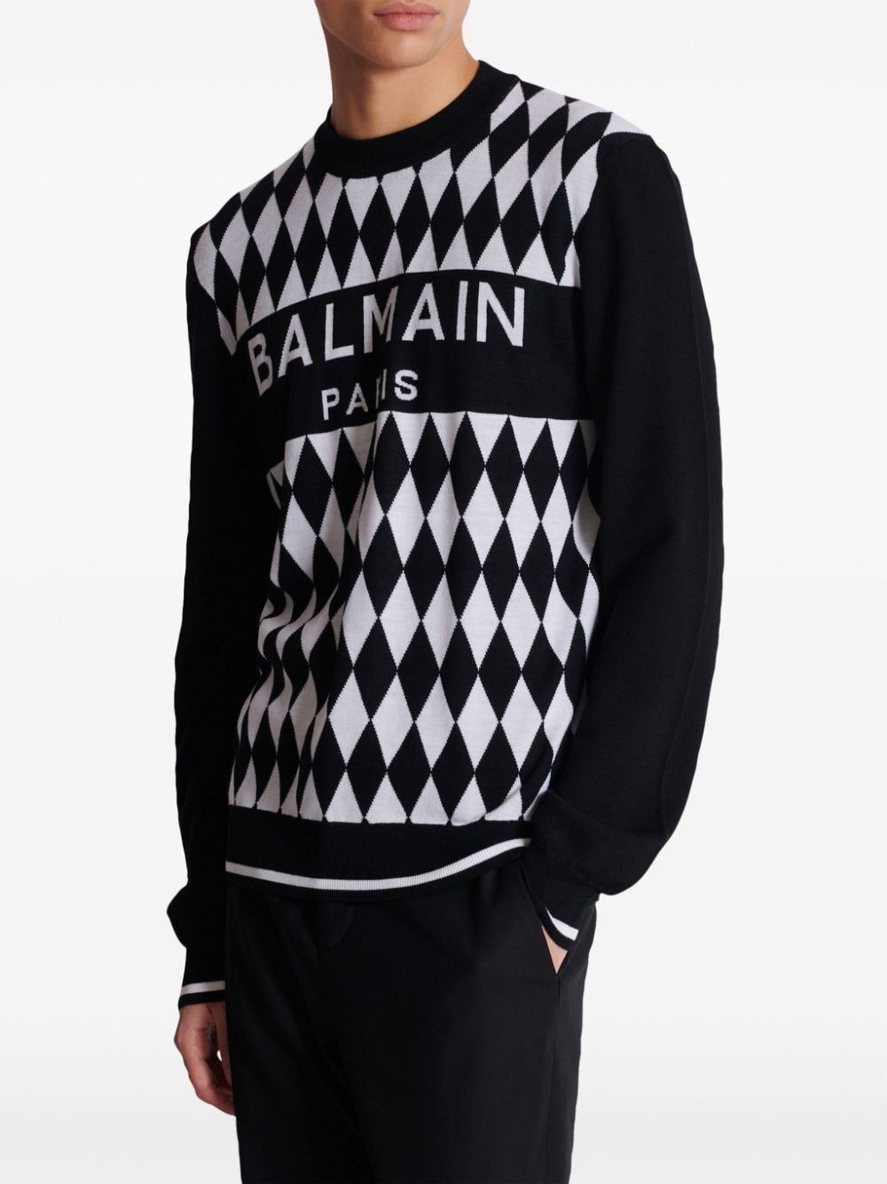 BALMAIN DH1KD000KG95EABNOIR/BLANC