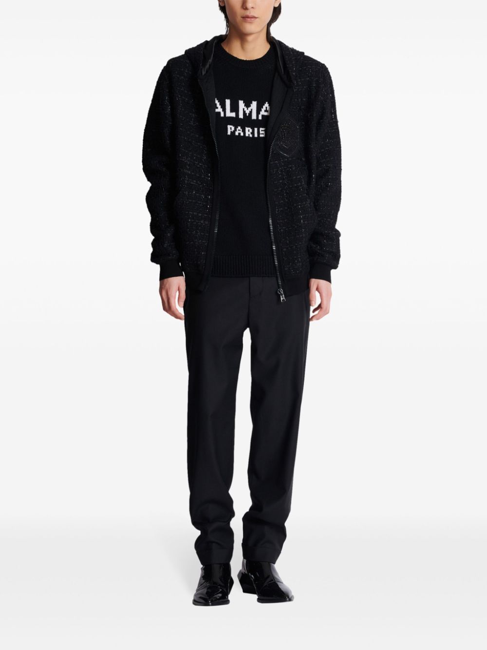 BALMAIN DH1KD000KG97EABNOIR/BLANC