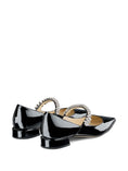 Load image into Gallery viewer, JIMMY CHOO BING PUMP FLATPATBLACK
