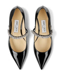 Carica l'immagine nel visualizzatore della galleria, JIMMY CHOO BING PUMP FLATPATBLACK
