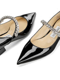 Load image into Gallery viewer, JIMMY CHOO BING PUMP FLATPATBLACK
