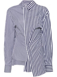 Load image into Gallery viewer, SACAI 24-07374222NAVY STRIPE
