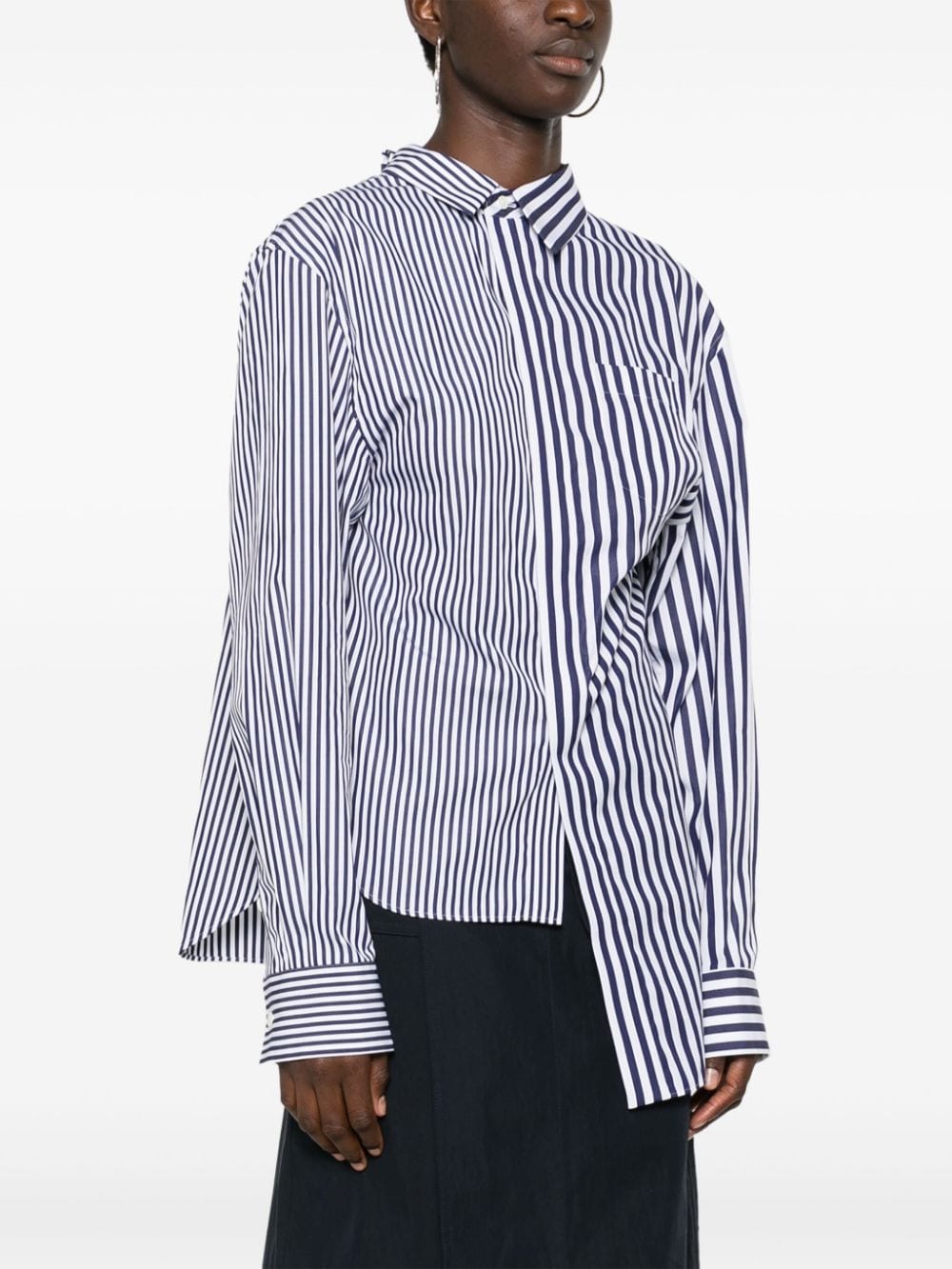 SACAI 24-07374222NAVY STRIPE