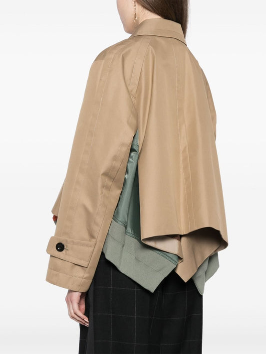 SACAI 24-07514663BEIGE X KHAKI