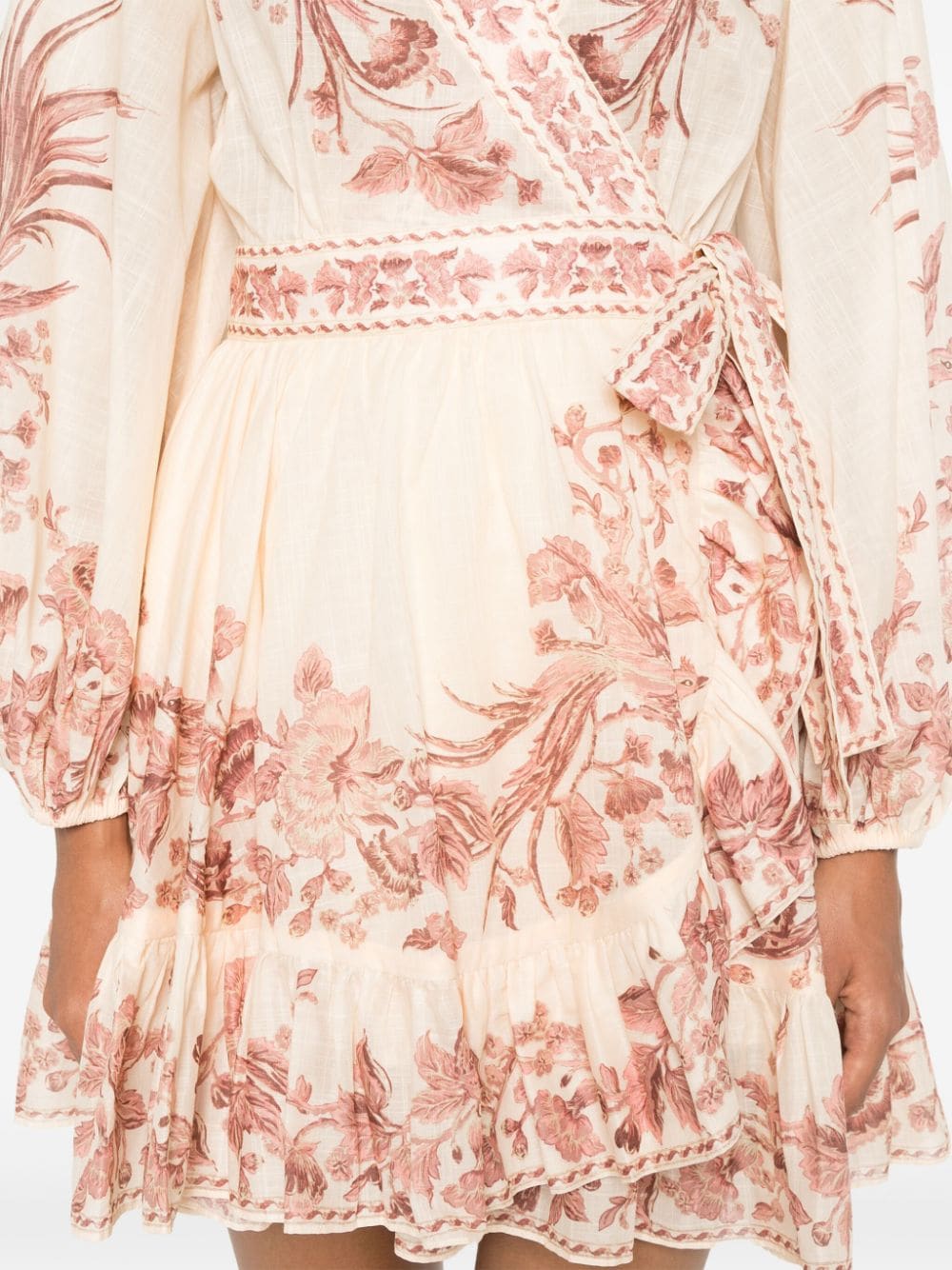 ZIMMERMANN 1469DSS243CPBCREAM/PINK BIRD