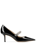 Carica l'immagine nel visualizzatore della galleria, JIMMY CHOO BING PUMP 65PATBLACK
