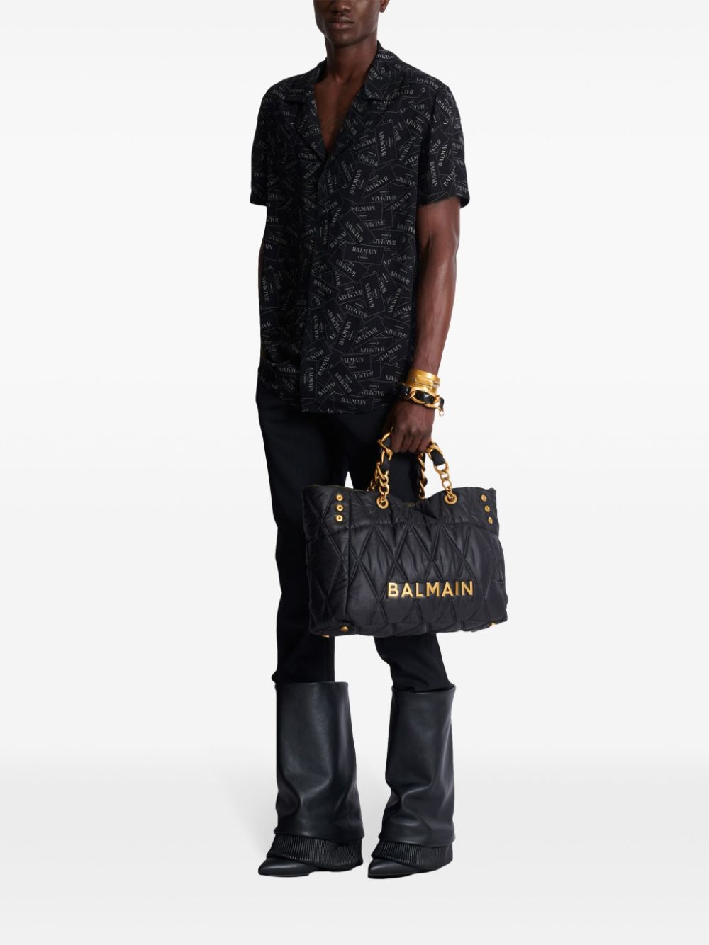 BALMAIN EH1HN070VH56EABNOIR/BLANC