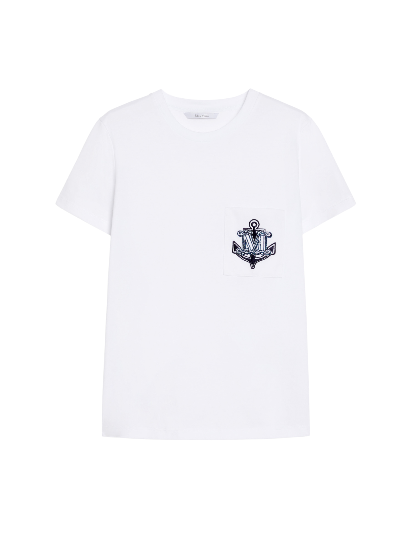 T-shirt in jersey con ricamo 2511941031600ACACIA007 MAX MARA