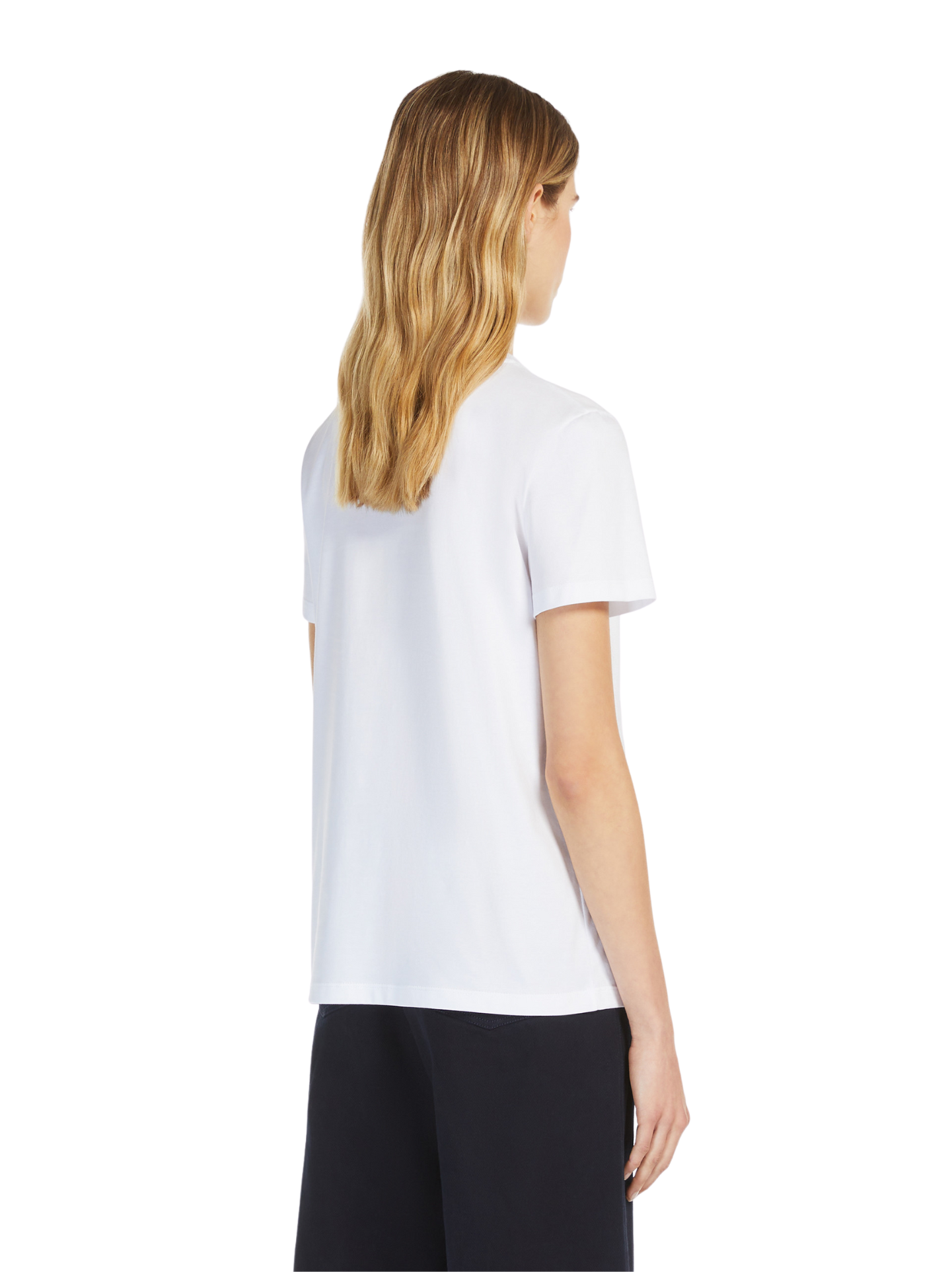 T-shirt in jersey con ricamo 2511941031600ACACIA007 MAX MARA