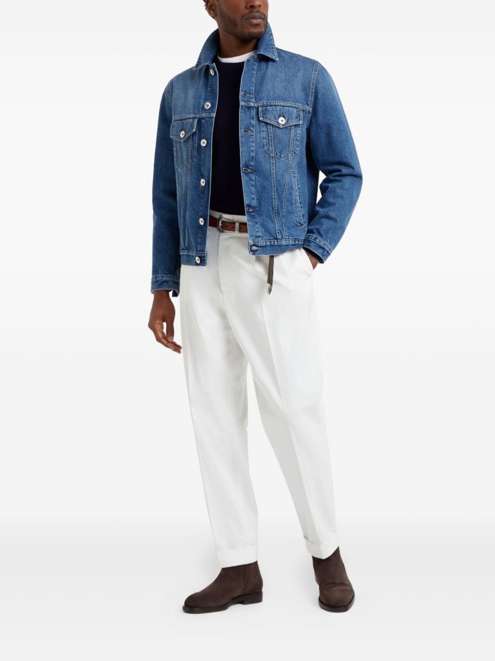 BRUNELLO CUCINELLI M2200100CW425BLU NAVY