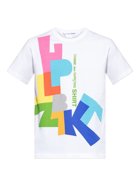 COMME DES GARCONS SHIRT FP-T002-W252WHITE/PRINT