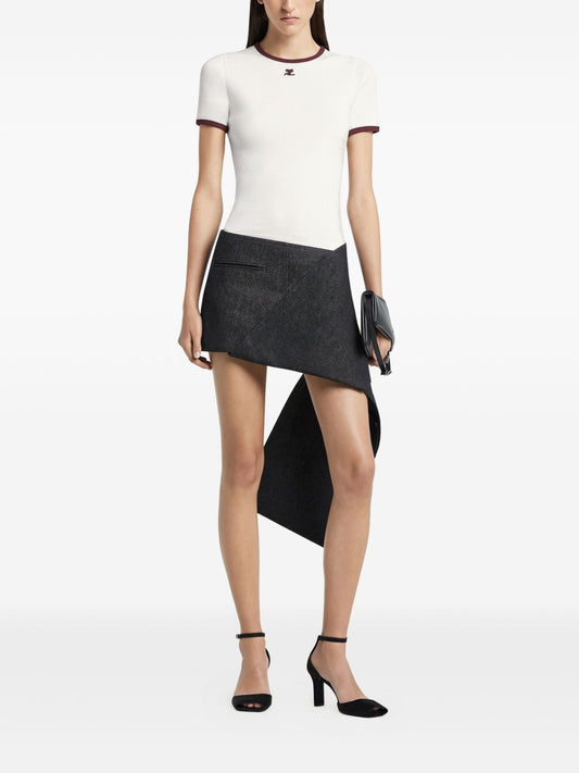 COURREGES 125JTS017JS0203B211HERITAGE WHITE/BURGUNDY