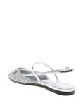 Load image into Gallery viewer, JIMMY CHOO BELINDA SB FLATJDP SILVER/SILVER
