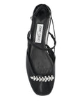 Load image into Gallery viewer, JIMMY CHOO BELINDA SB FLATPATBLACK
