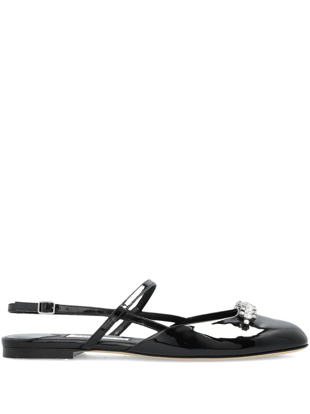 JIMMY CHOO BELINDA SB FLATPATBLACK