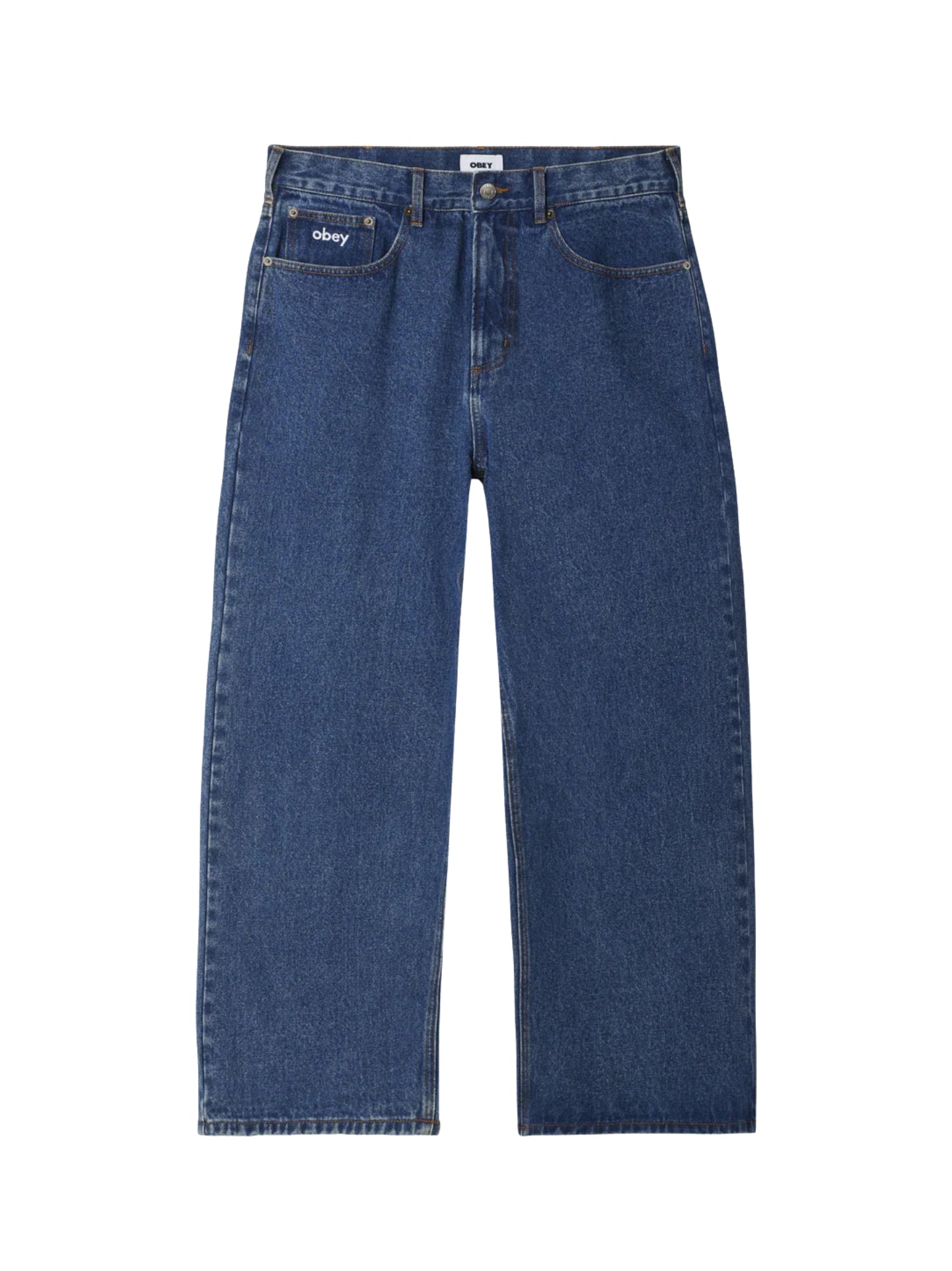 OBEY 142010087STNSTONEWASH INDIGO