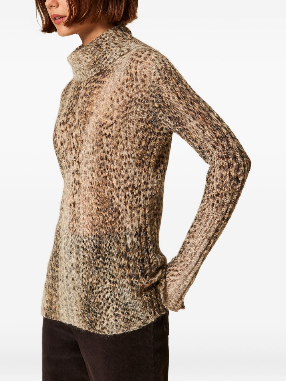 TWINSET 252TT349013041ANIMALIER BROWN