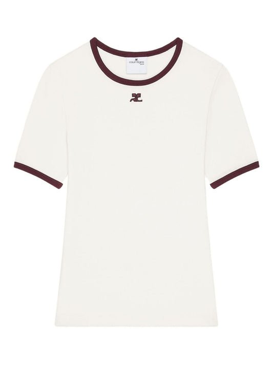 COURREGES 125JTS017JS0203B211HERITAGE WHITE/BURGUNDY