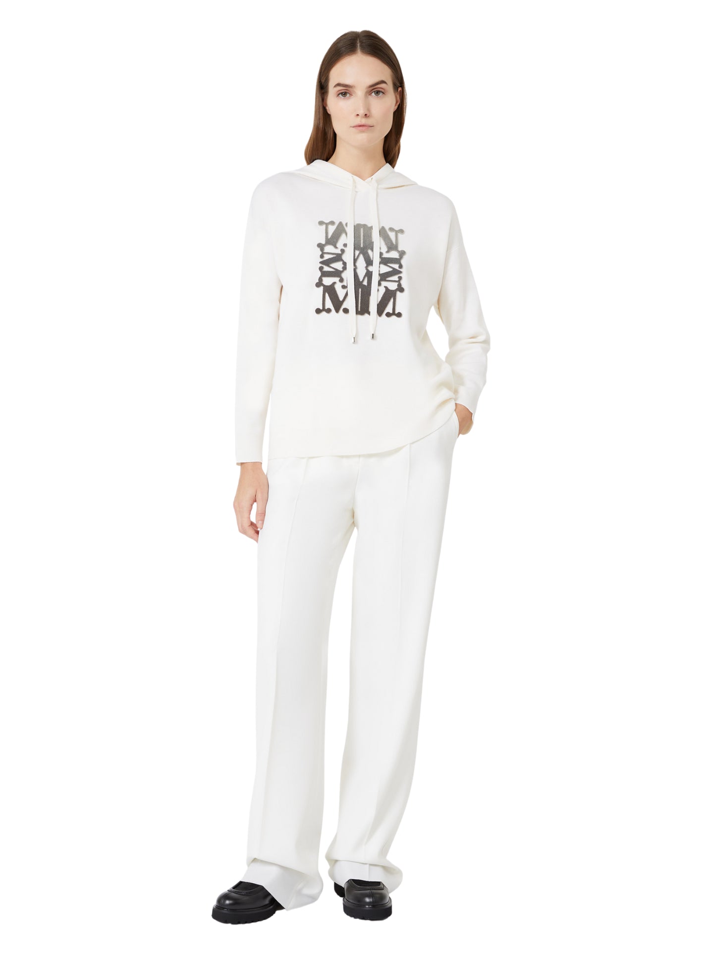 Felpa over in lana con ricamo 2521366222600TADDEO011 MAX MARA