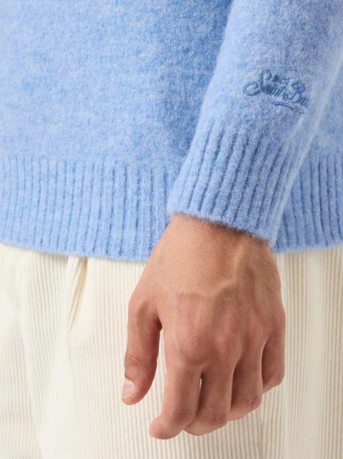 MC2 SAINT BARTH REGENT MERINOCASH00023I31 LIGHT BLUE