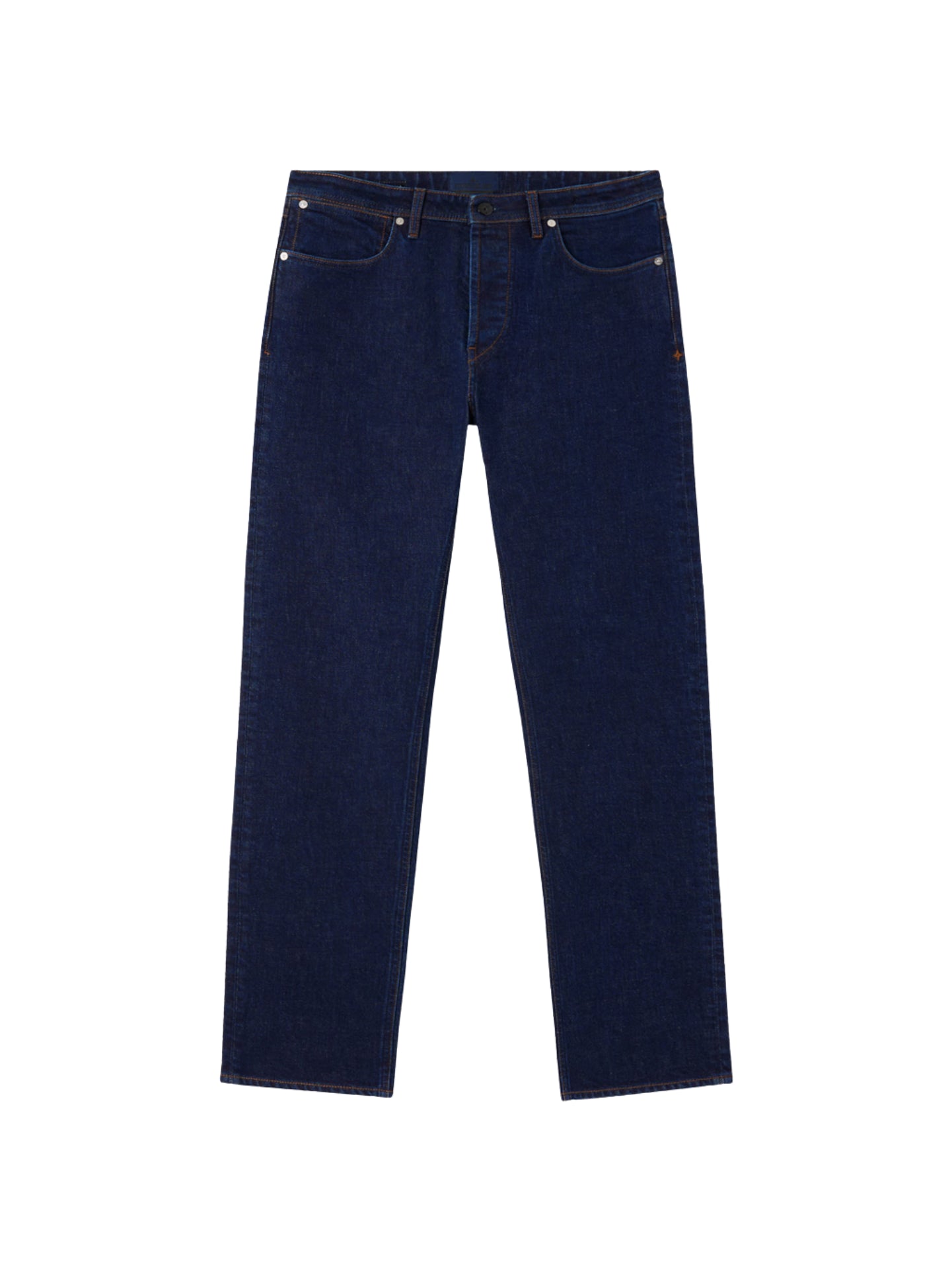 STRETCH INDIGO DENIM-RINSED 