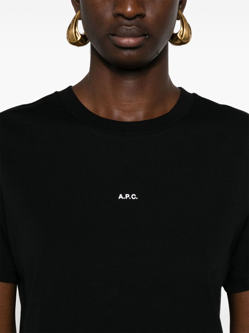 T-shirt crop con stampa 