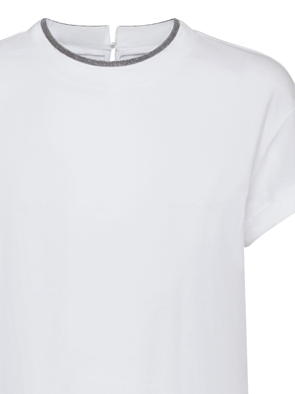 T-shirt con orlo a contrasto 