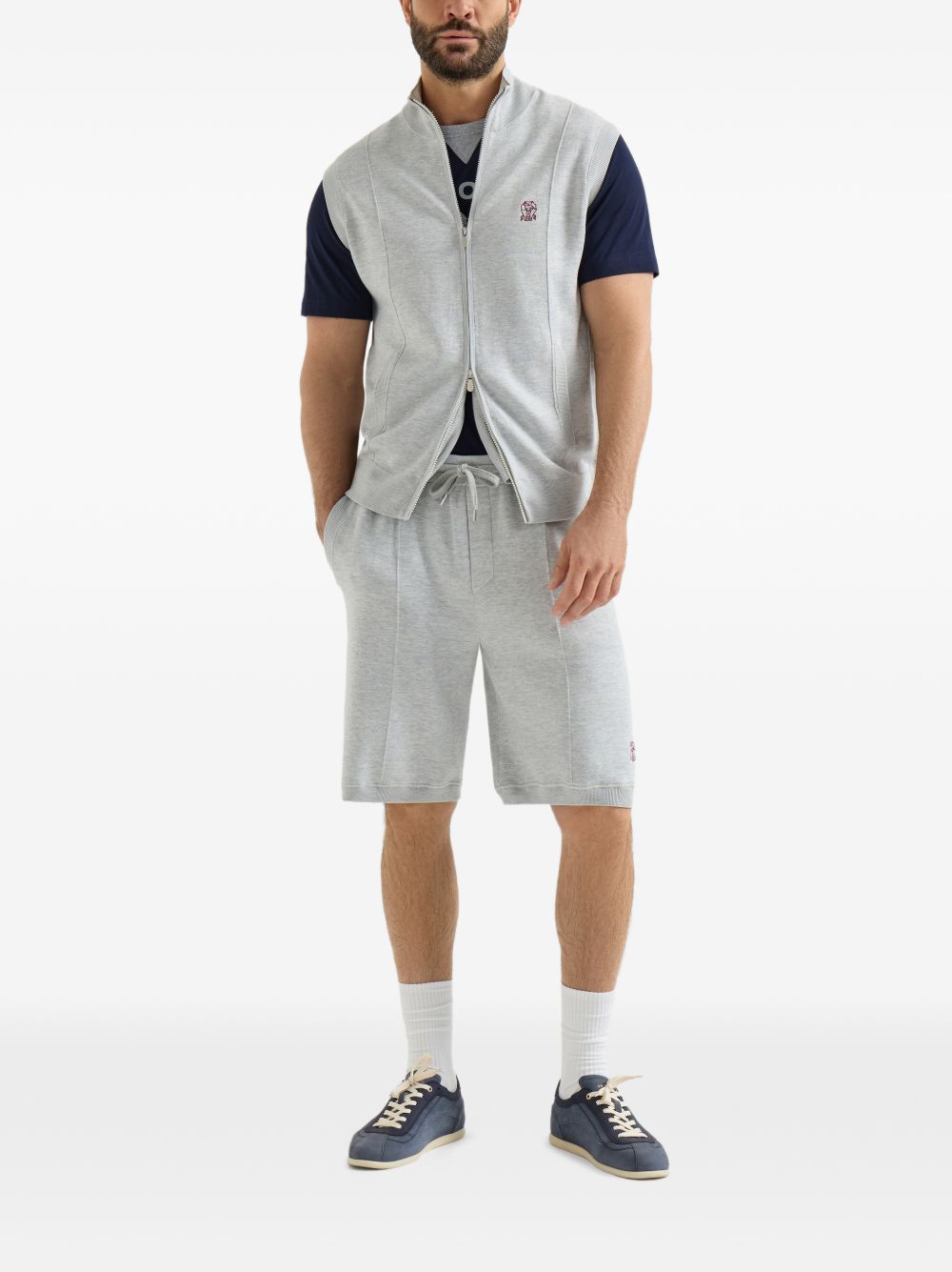 BRUNELLO CUCINELLI M0B131001GCDT46COBALTO+GRIGIO CHIARO+OFF WHIT